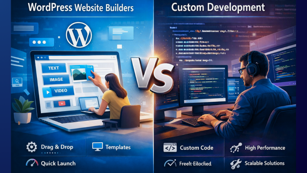 WordPress Website Builders vs Custom Development: What Businesses Should Choose in 2026