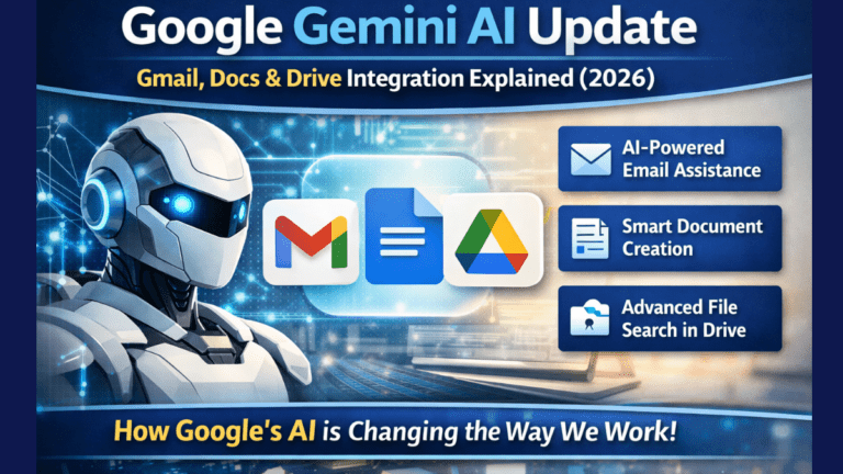 Google Gemini AI Update 2026: Gmail, Docs & Drive AI Integration