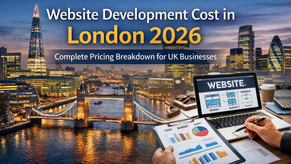 Website development cost in London 2026 pricing guide for UK businesses