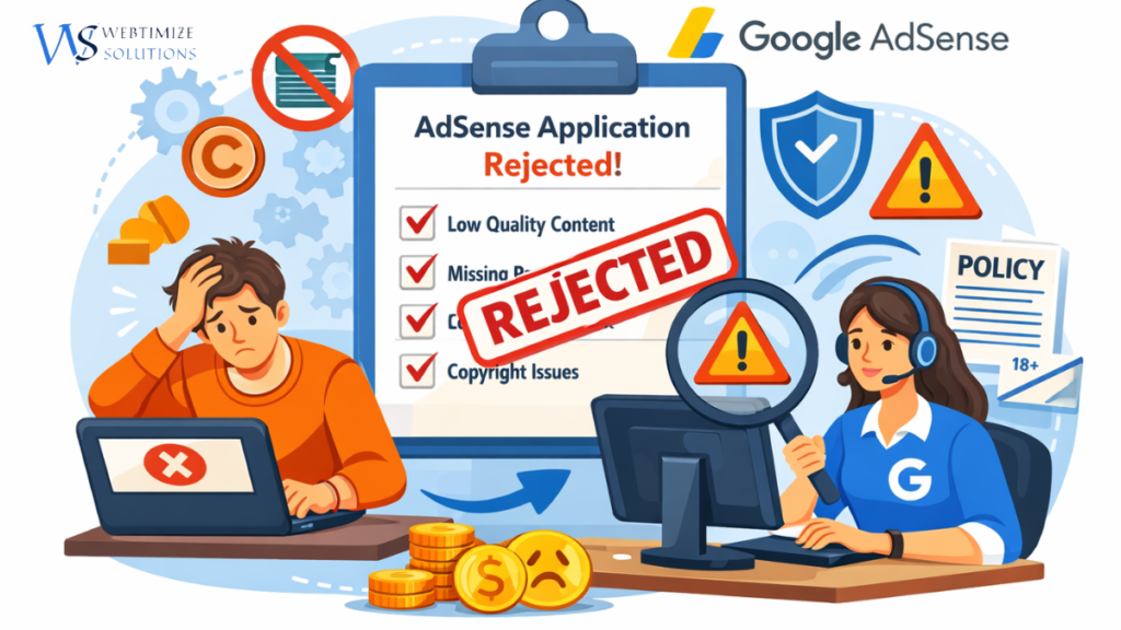 Why Google AdSense Rejects Websites? Top 10 Reasons in 2026 (Complete Guide)