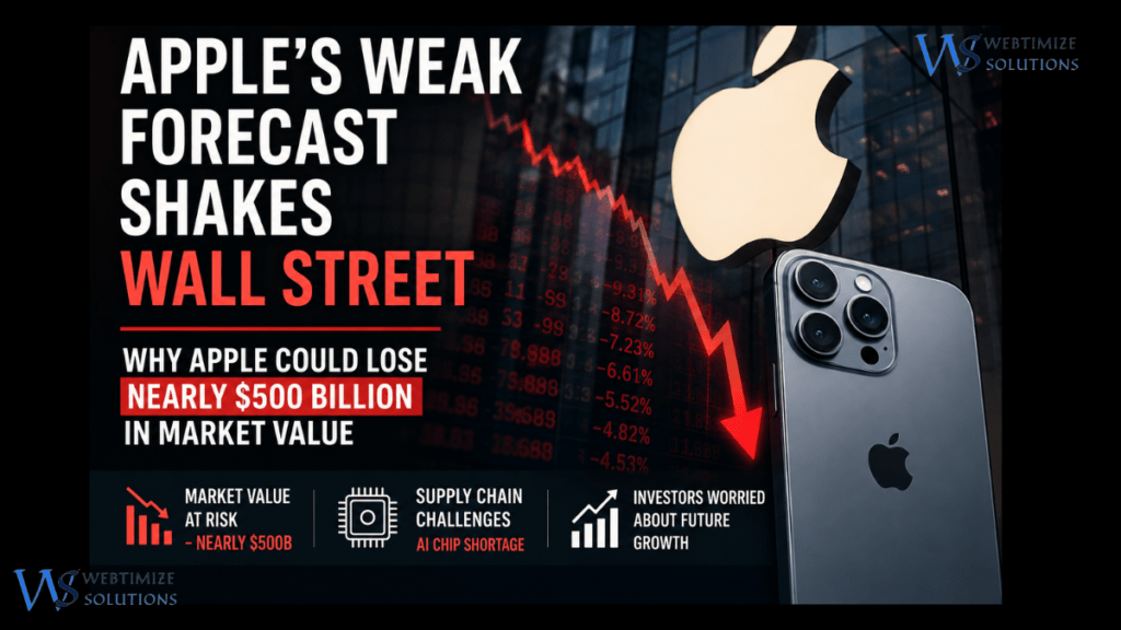 Apple stock falls after weak financial forecast as Wall Street reacts to Apple's latest market outlook